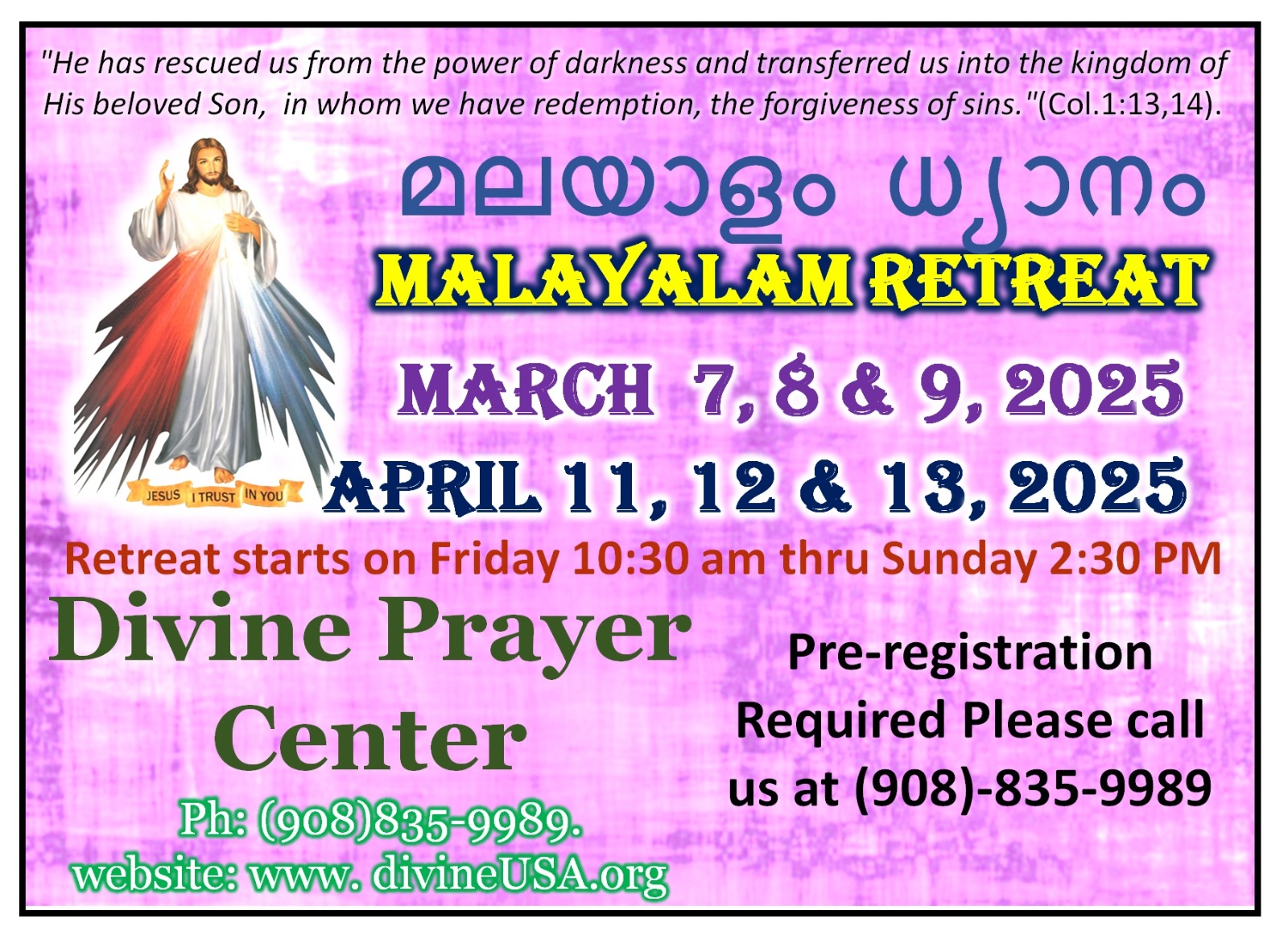 Divine NJ/PA/USA service flyer